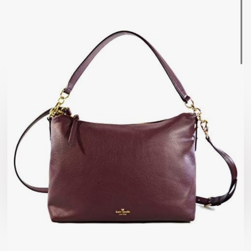 Kate Spade Alena Larchmont Avenue pebbled leather shoulder/ crossbody Purse NWT